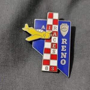 Vtg 1983 Reno Nevada National Championship Air Races Lapel Pin